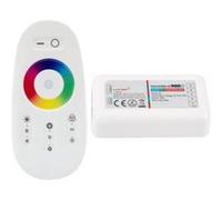 TechBrey Contrôleur Variateur Tactile Ruban LED 12/24V DC RGB avec Télécommande RF