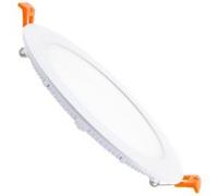 TechBrey Dalle LED 12W Ronde SuperSlim Coupe Ø 155 mm 3000K Blanc chaud Blanc G
