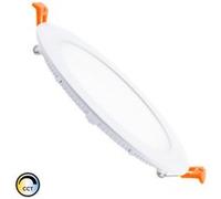 TechBrey Dalle LED 12W Ronde SwitchCCT Sélectionnable Coupe Ø 155mm Compatible avec Télécommande RF V2 Sélectionnable (chaud-neutre-froid)