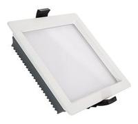 TechBrey Dalle LED 24W Carrée Dimmable Dim To Warm Coupe 135x135 mm Blanc Blanc