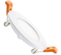 TechBrey Dalle LED 3W Ronde Extra-Plate Coupe Ø 70 mm 6000K Blanc froid Blanc