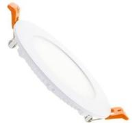 TechBrey Dalle LED 6W Ronde Extra-Plate Coupe Ø 105 mm 3000K Blanc chaud Blanc G