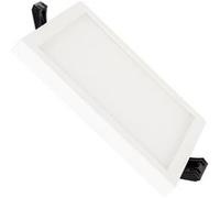 TechBrey Dalle LED 8W Carrée High Lumen Coupe Ø 75mm 4000K Blanc neutre Blanc