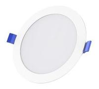 TechBrey Dalle LED 9W Ronde SOLID Coupe Ø 125-135 mm 3000K Blanc chaud Blanc