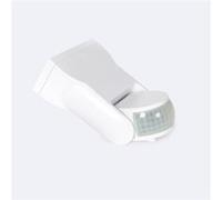 TechBrey Détecteur de Mouvement PIR 180° Orientable IP65 Blanc Blanc