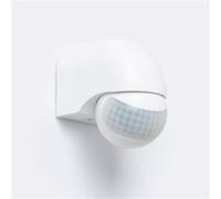 TechBrey Détecteur de Mouvement PIR Crépusculaire 180º Smart Mural Extérieur IP44 Noir Noir