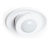 LEDKIA LIGHTING Détecteur de Mouvement RADAR Crépusculaire 360º Encastrable Extérieur IP65 Blanc
