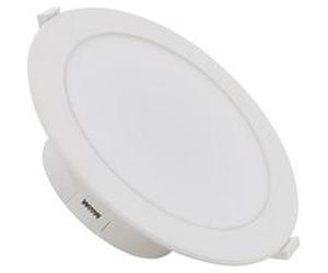 TechBrey Downlight LED 25W Rond Bain IP44 Coupe Ø 145mm 5000K Blanc froid Blanc G
