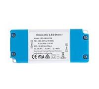 TechBrey Driver Dimmable TRIAC 220-240V Sortie 30-42V DC 450mA 18W No Flicker TRIAC
