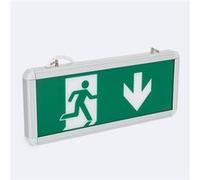 TechBrey Éclairage de Secours LED Suspendu 60 lm Permanent avec Panneau Double Face 28 mm G