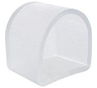 TechBrey Embout pour Gaine Néon LED 7.5W/m Monochrome 220V AC 100 LED/m Semi-circulaire 180º IP67 sur Mesure Coupe Tous les 100 cm Blanc Blanc