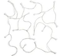 TechBrey Guirlande Câble LED 20 Mini Boules à Piles 1m 2700K Blanc chaud