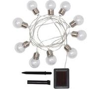 TechBrey Guirlande d’Ampoules LED Solaire Galilei 2m 3000K Blanc chaud Blanc Chaud G