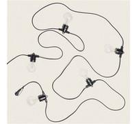 TechBrey Guirlande Extérieure avec 5m Noire + 5 Ampules Filament LED E27 24V Noir Noir