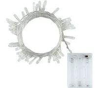 TechBrey Guirlande LED Extérieure à Piles 5m Rouge Blanc G