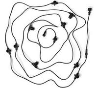 LEDKIA LIGHTING Guirlande LED Extérieure avec 10 Douilles B22 10m Noir IP44 B22