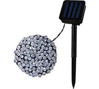 TechBrey Guirlande LED Extérieure Solaire Câble 22m 3000K Blanc chaud Noir G