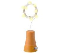 TechBrey Guirlande LED Extérieure Solaire Fil de Fer pour Bouteille 3000K Blanc chaud Brun clair G