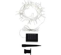 TechBrey Guirlande LED Extérieure Solaire Lilas 5m 3000K Blanc chaud Transparent G