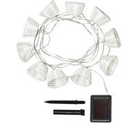 TechBrey Guirlande LED Solaire Digha 1,8m Blanc 1800 mm Blanc G
