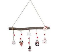 TechBrey Guirlande LED Suspendue Bûche de Noël Bois Ø21 mm Bois G