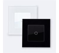 TechBrey Interrupteur Tactile Simple avec Cadre Verre Modern Blanc Blanc G