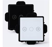 TechBrey Interrupteur Tactile Triple Variateur Modern Noir Noir