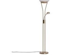 TechBrey Lampadaire avec LED de Lecture Métal et Verre Ethan Noir Noir G