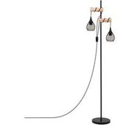 TechBrey Lampadaire Bois et Aluminium Monah Noir Noir G