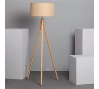 TechBrey Lampadaire Bois et Tissu Wolby Beige Beige G