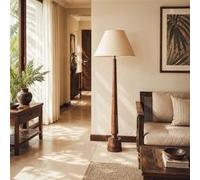 TechBrey Lampadaire Bois Kehna ILUZZIA Beige Beige