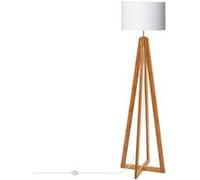 TechBrey Lampadaire Bois Korsade Blanc Blanc G