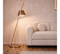 TechBrey Lampadaire Métal Bardney Doré Doré