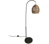 TechBrey Lampadaire Métal et Papier Tressé Beyawo Naturel Naturel G