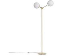 TechBrey Lampadaire Métal et Verre Moonlight 2 Spots Doré Doré G