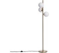 TechBrey Lampadaire Métal et Verre Moonlight Brass Round 3 Spots Doré Doré