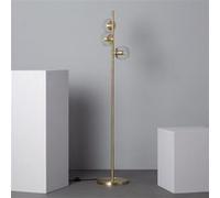 TechBrey Lampadaire Métal et Verre Otos 3 Spots Doré Doré G