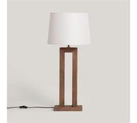 TechBrey Lampe à Poser Bois Abner Naturel Naturel G