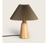 TechBrey Lampe à Poser Bois Willow Vert kaki Vert kaki G