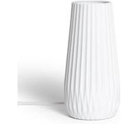 LEDKIA LIGHTING Lampe à Poser CéramiqueTeide Blanc | Design Moderne et Élégant | Compatible Ampoules E14 | Idéale pour Salon, Bureau, Chambre | 140x140x290 mm