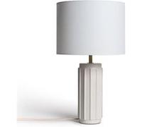 TechBrey Lampe à Poser en Céramique Corbusier Blanc Blanc G