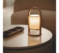 TechBrey Lampe à Poser LED 1W Bois Portable avec Batterie USB Rechargeable Fragosa Naturel Naturel G