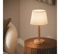 TechBrey Lampe à Poser LED Bois 1W Portable avec Batterie USB Rechargeable Rowy Naturel Naturel G