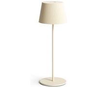 TechBrey Lampe à Poser LED Extérieure Portative Aluminium 1,2 W avec Batterie Rechargeable Willox Beige Beige