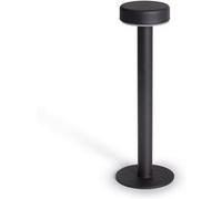 Lampe à Poser LED Portative 2W Bunza avec Batterie Rechargeable USB Noir
