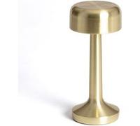 TechBrey Lampe à Poser LED Portative Extérieure 3W Ciara avec Batterie Rechargeable USB Doré Doré