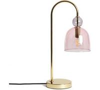 Lampe à Poser Métal et Verre Baudelaire Rose