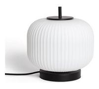TechBrey Lampe à Poser Métal et Verre Beca Noir Noir G