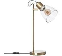 TechBrey Lampe à Poser Métal et Verre Shirley Doré Doré G