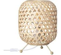 TechBrey Lampe à Poser Rotin Chia Naturel Naturel G